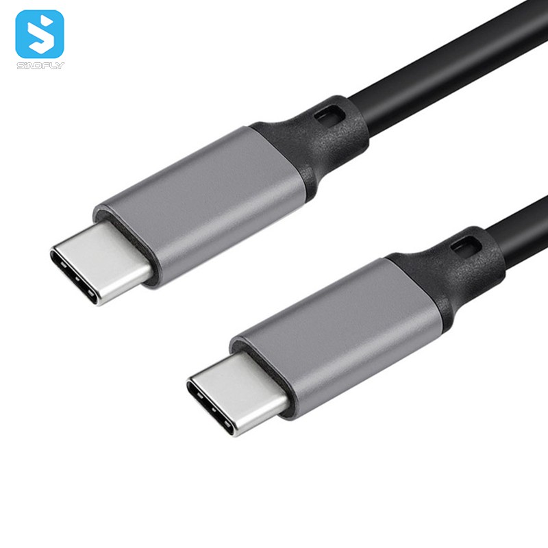 1M Fast Charge Data Line Single Head Usb Type-C PD Line USB-C Charging Line Metal Shell USB3.1Gen2 Video Line Emark 5A 100W,SF-C02